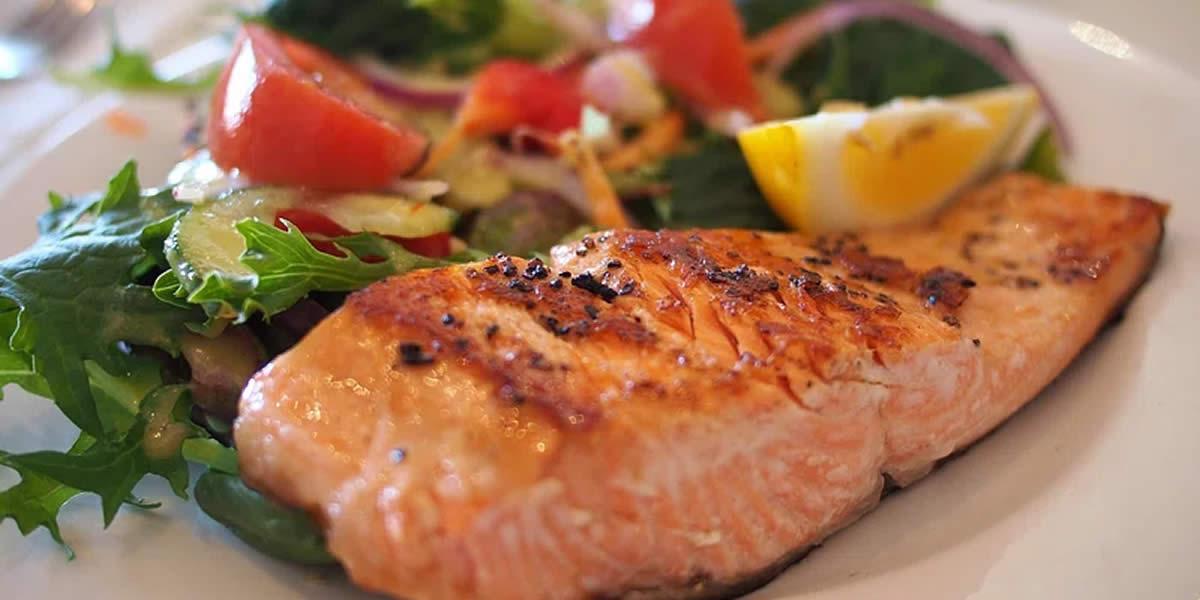 Salmon and leafy greens